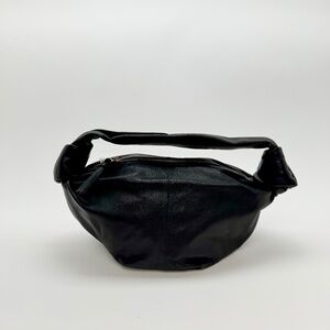 NEW - Bottega Veneta Double Knot Bag Black Leather